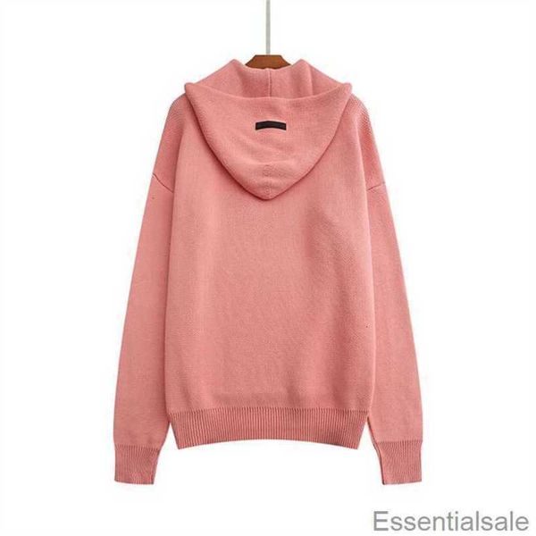 

fashion european 2023 and american high street brand essentiall hoodie round neck sweater knit letter casual jumper hip hop skateboard 0voo, White;black