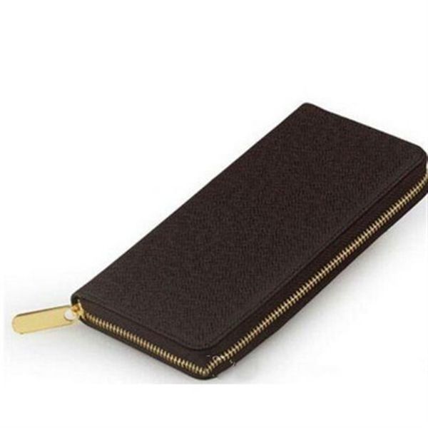 

2021 luxury designer long wallets classic men's and women's fashion clutch genuine leather wallet with dust273i, Red;black
