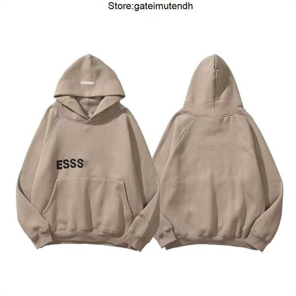

ess designer men hoody essential hoodies pullover sweatshirts loose long sleeve hooded jumper mens women clothing frjc, Black