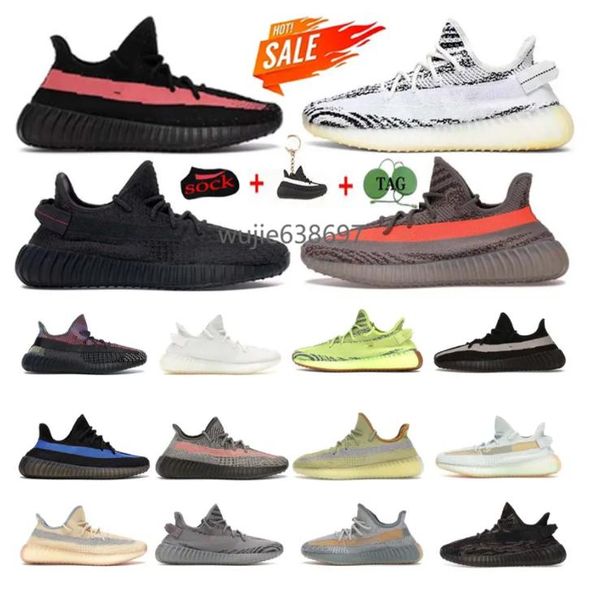 

2022 running shoes black turtle dove salt slate flax zebra carbon bone onyx bred oreo mens womens sneaker runners trainers 36-48 yeezies des