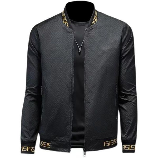 

jacket men's spring and autumn 2022 new trend handsome casual iron baseball collar men's coat fashion, Black;brown