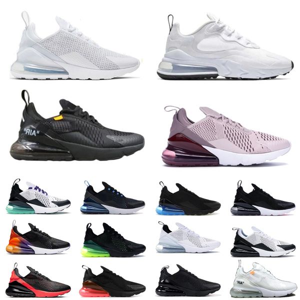 

2022 new men woman running shoes 270s triple white black oreo barely rose dusty cactus p blue university gold neon green mens trainers