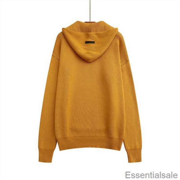 

fashion european 2023 and american high street brand essentiall hoodie round neck sweater knit letter casual jumper hip hop skateboard ljdv, White;black