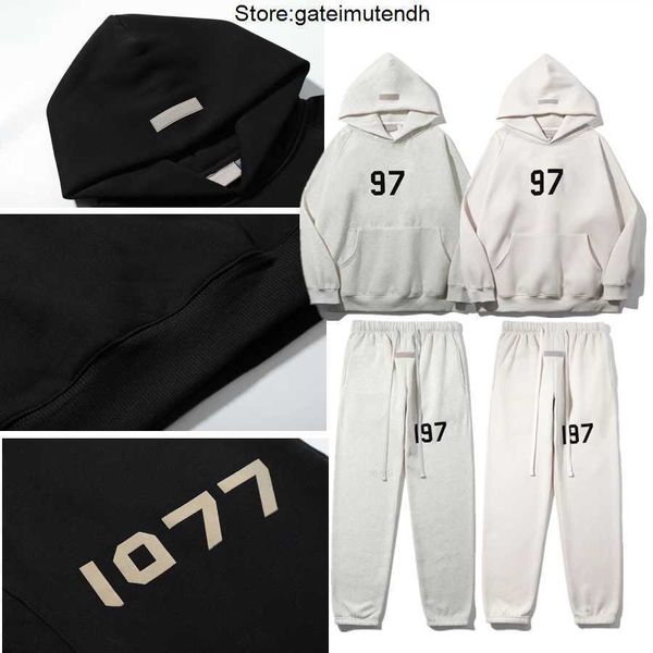 

mens and womens hoodies leisure fashion trends ess men women designer tracksuit new letters m-2xl 96zd, Black