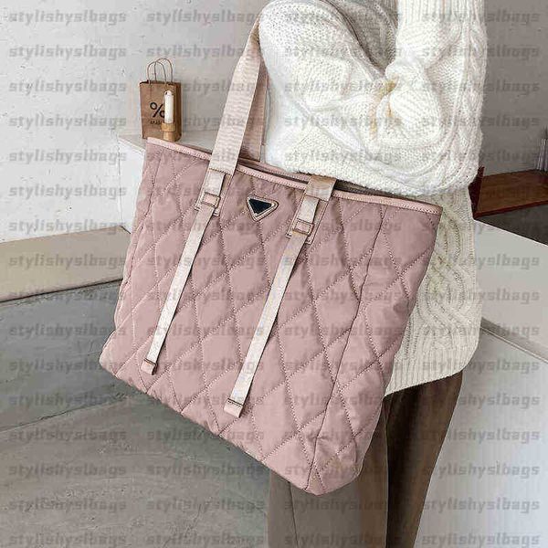 

clutch bags luxury designer women's big tote bags autumn winter female shoulder handbags nylon large capacity shopping bag 012023h