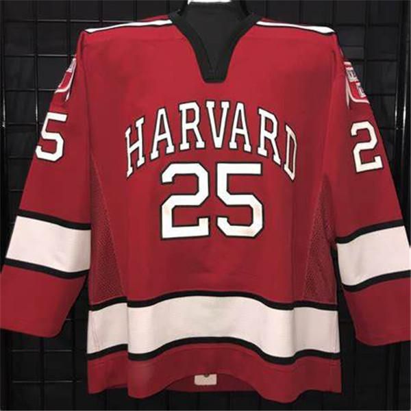 

college hockey wears ncaa harvard university hockey jersey, Black
