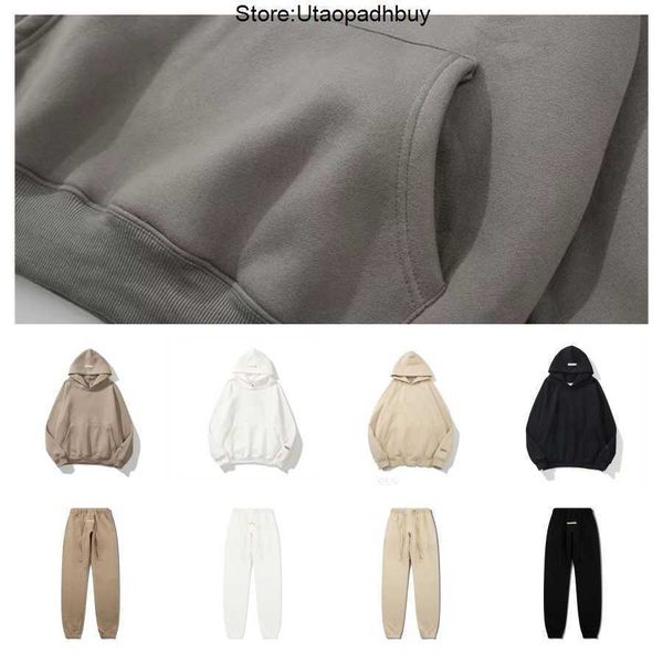 

ess designer hoodie pants mens womens plush thickening classic sweatshirts fashion comfortable hoodies coat multicolor movement couples 7erf, Black