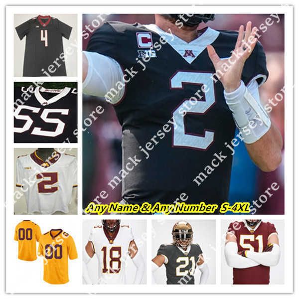 

american college football wear american college football wear ncaa college football minnesota golden gophers jerseys tanner morgan athan, Black