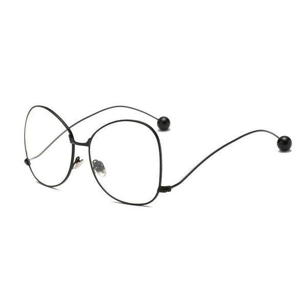 

sunglasses frames myopia glasses frame eyeglasses lens women men optical for fashion, Black