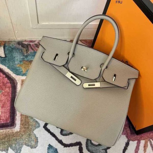 

designer bags birkin handbags herme leather platinum 30 head buckle hand european and american fashion one shoulder womens c have logo frj