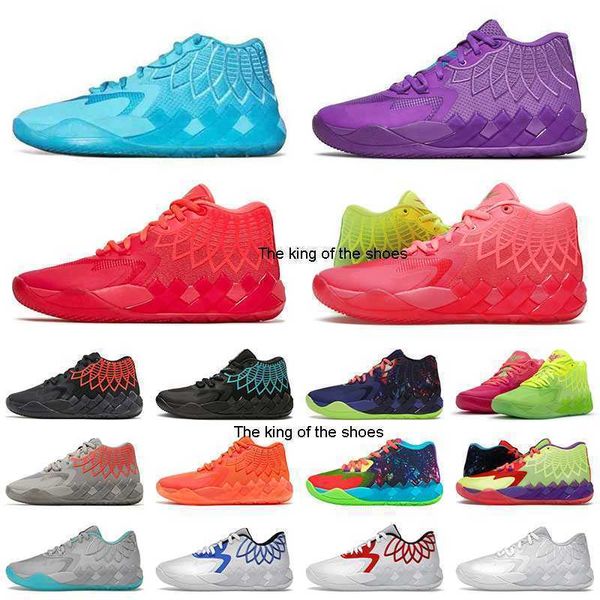 

mb.01 basketball shoes luxurys mens sports rick and morty basketball shoe mb1 buzz queen city rock ridge black red blast high quality