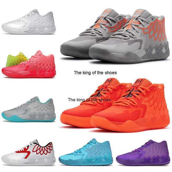 

size 12 lamelo ball mb.01 basketball shoes 1of1 mens trainers rock ridge red not from here white silver rick and morty ufo queen city sports, Black