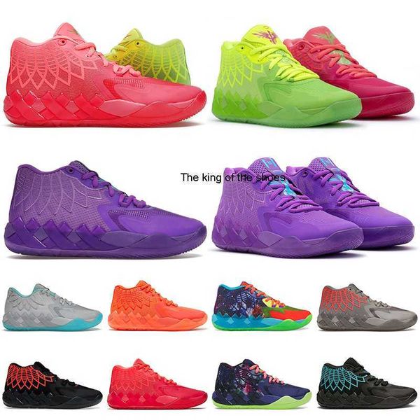 

2022 lamelo ball mb.01 basketball shoes rick and morty queen city trainers sneakers sports, Black