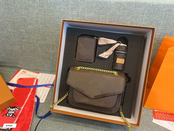 

womens handbags fashion ladies tote bag leather shoulder bag clutch purse vintage retro letter flower printing classic fashion 3-piece set f