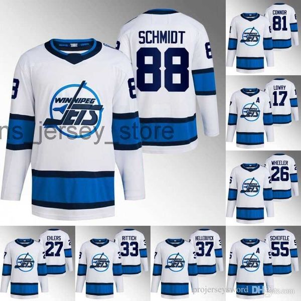 

custom winnipeg nate schmidt jets 2022 reverse retro jersey blake wheeler nikolaj ehlers david rittich connor hellebuyck mark scheifele kyle, Black;red