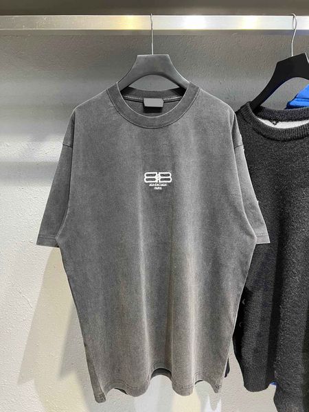 

2023 men's plus tees polos summer cotton t-shirt round neck printed pocket short sleeve oversized us eu size 12qwr, Black;brown