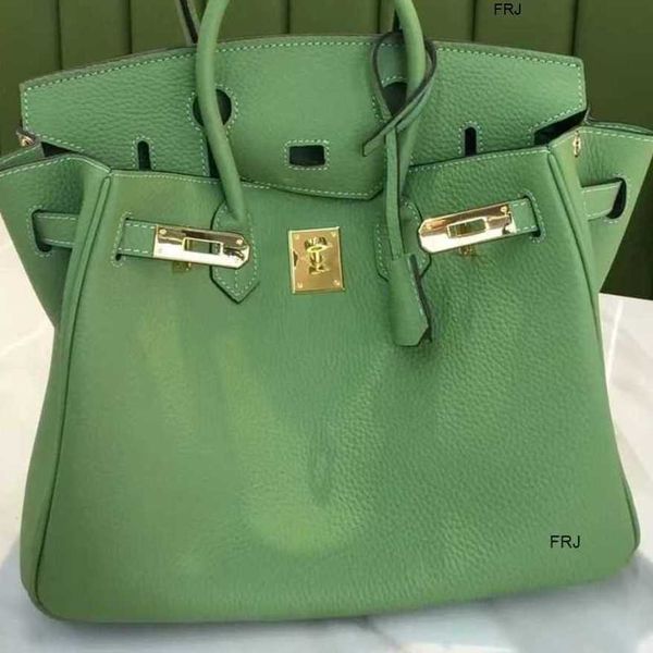 

designer birkin handbags herme h family 2023 new platinum bag female togo leather lychee pattern kelys portable bride wedding have logo frj
