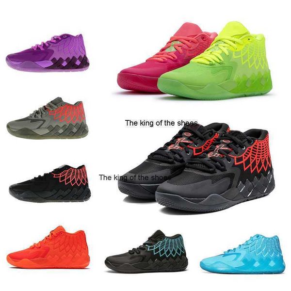 

lamelo ball mb-1 men women basketball shoe green black red blue rick morty mens trainer breathable comfortable sport sneakers 36-46