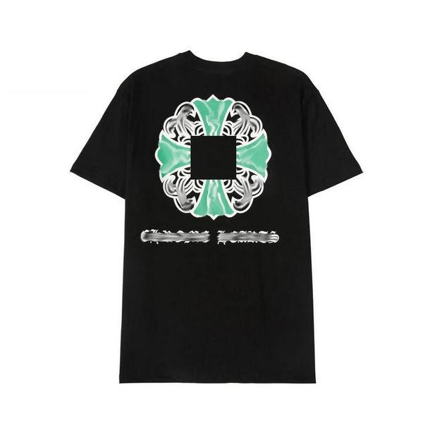 

fashion mens classic t shirts brand t-shirts ch white short sweater casual embossed letter horseshoe sanskrit cross pattern designers 8 7hls, White;black