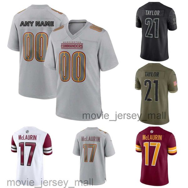 

custom football jerseys wahington''commanders''man 93 jonathan allen wes schweitzer trai turner efe obada james smith-wi, Black;red