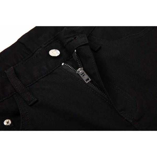 

men's jeans designer mens pants designer jean pants men women autumn winter black denim trousers slim-fit feet slacks trend mid-waist e, Blue
