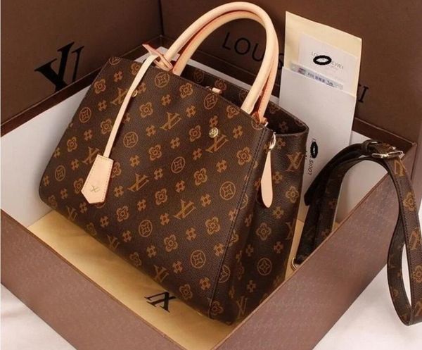

luxurys designers handbags purses montigne bag women tote brand letter embossing genuine leather shoulder bags louise purse vutton crossbody