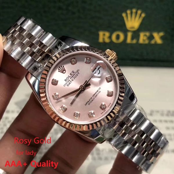 

rolex datejust aaa 3a quality watches 31mm band women sapphire glass with original green box 691744 mechanical automatic oystersteel rolexwa, Black;brown