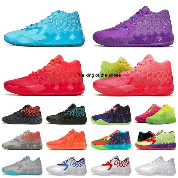 

mb.01 basketball shoes luxurys mens sports rick and morty basketball shoe mb1 buzz queen city rock ridge black red blast high quality