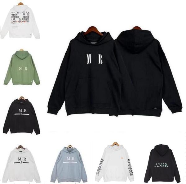 

fashion men&women's designers hoodies amiris hoodys winter warm man clothing black long sleeve pullover cottons clothes tracksuits set