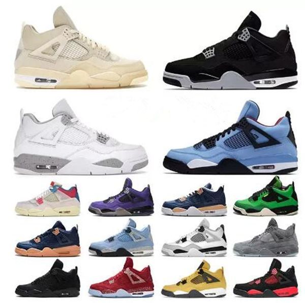 

low dunks airness jorda 4 jorden 4 iv basketball shoes mens womens jumpman jorden4s midnight navy violet ore cactus jack offs white 4 black