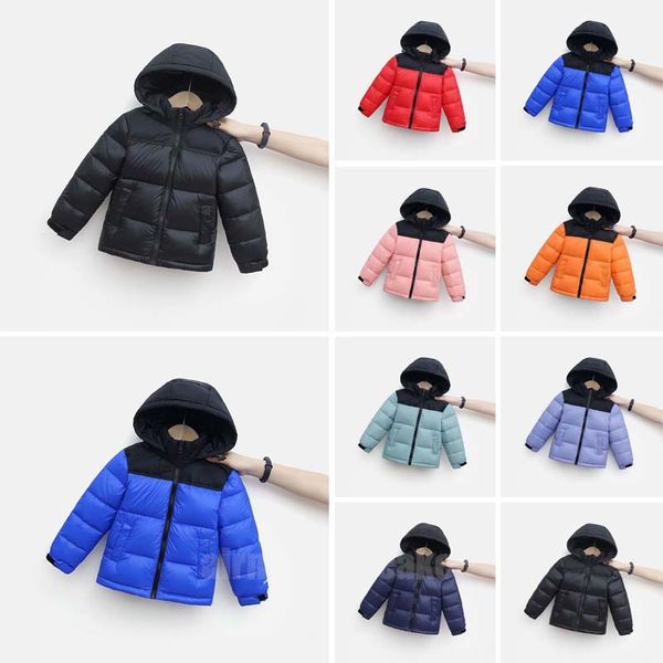 

kids coat hildren nf down north designer face winter jacket boys girls youth outdoor warm parka black puffer jackets letter print clothing o, Blue;gray