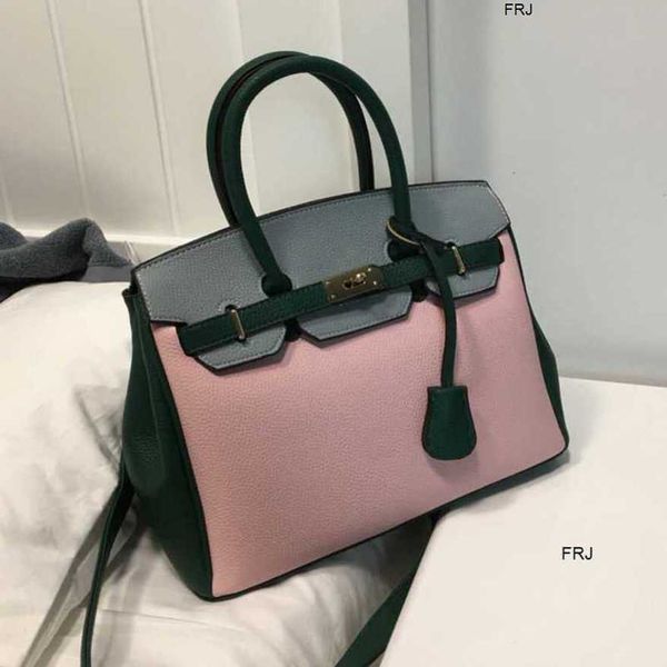 

designer bags birkin handbags herme emmas hong kong leather handbag womens 2023 new fashion temperament goddess lychee pattern platinum bag