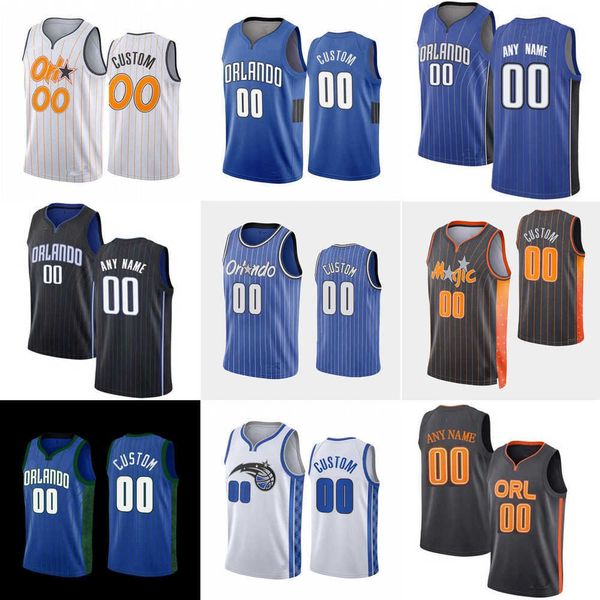 

men women youth orlando''magic''custom 10 bol bol 13 r.j. hampton 3 chuma okeke 2 caleb houstan 7 kevon harris basketbal, Black;red