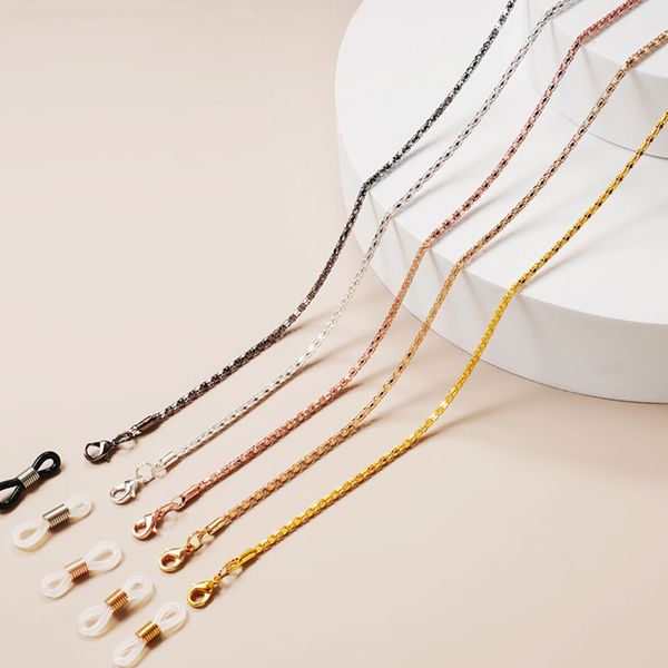 

metal glasses chain holder openwork eyewear chain eyeglasses rope anti-slip anti-drop lanyard protective rope mask chain