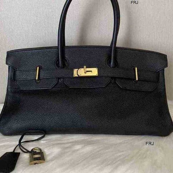 

designer birkin bags herme 2023 new fashion leather horizontal platinum bag large capacity portable h home litc have logo frj