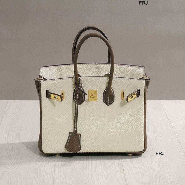 

designer birkin bags herme first layer cow leather bag hand large capacity commuting 2023 new fashion temperame have logo frj