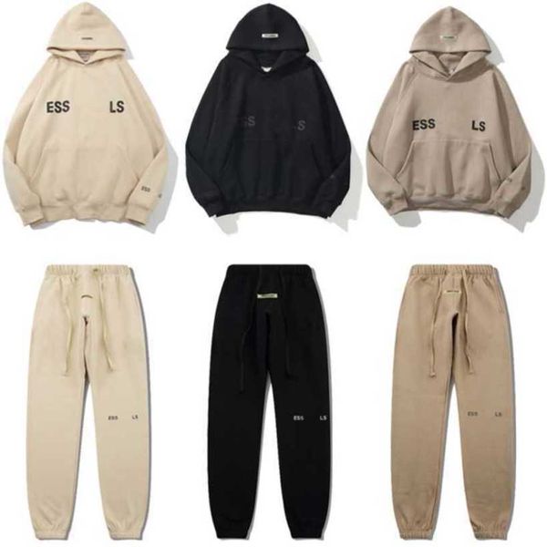 

for designer hoodies mens womens pullover essential hoody sweatshirt letter printed long sleeve crewneck loose hooded sweater white black co