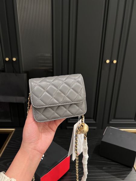 

vintage cc designer bags women mini woc shoulder bags with gold ball cf flap purse classic small designers tote bags lady black handbags qui