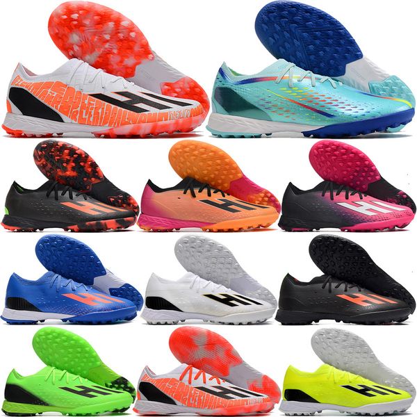 

send with bag quality soccer football boots x speedportal.1 tf in turf indoor flat messis shoes for mens blue green orange pink black white
