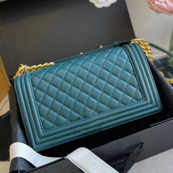 

designer handbag shoulder chain bag clutch flip purse double letter solid buckle waist square stripe women's luxury handbag