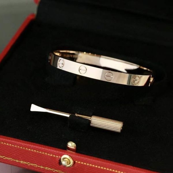

wholesales gold bangle bracelet stainless steel bracelets famous luxury designers brand jewelry for women couple screw, Blue