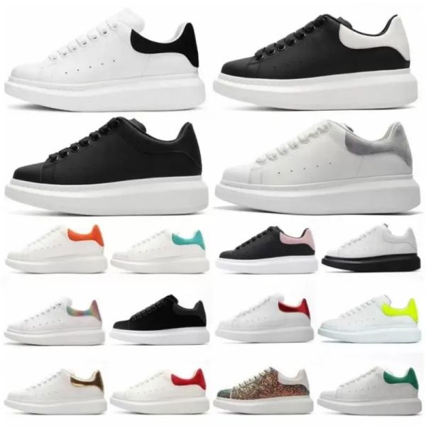 

designer white black shoes classic suede velvet leather women womens flats platform oversized sneaker men mens espadrille flat sole sneakers