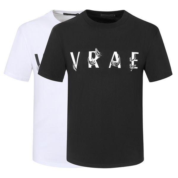 

designer fashion men's t-shirts short sleeve 100% cotton mens tee 3d letters printed shirts 2023 spring summer casual anti-wrinkle t sh, White;black