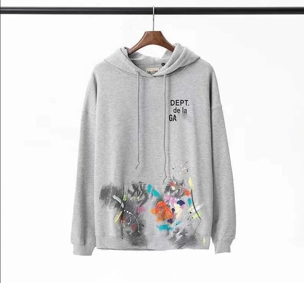

men's graffiti hoodies sweatshirts designer galleries gary painted used letters printed loose casual fashion men and women sale, Black