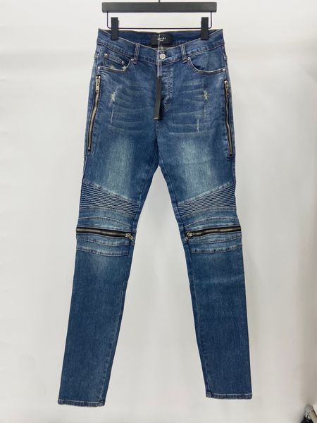 

2023 mens distressed ripped skinny beautiful blue designer jeans ~ us size 28-36 jeans ~ quality slim motorcycle moto biker causal denim pa