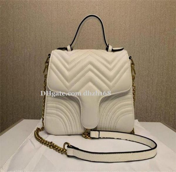 

fashion chain pack lady's bag leather handbag large canvas tote shopping bag come with small pouch brown luxury bag, Red;black