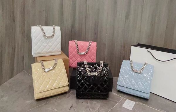 

womens classic patent leather bags grained calfskin caviar leather ladies cartable shoulder cross body handbags multi pochette luxury design