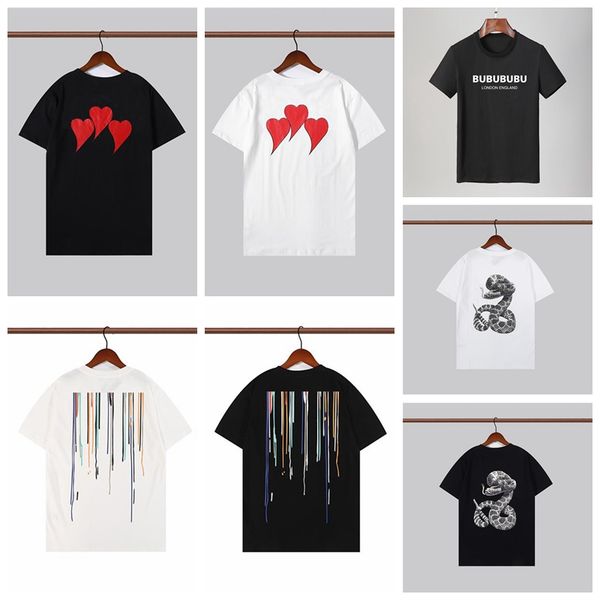 

mens womens cotton fabric designer t shirts printed fashion man t-shirt cotton casual tees short sleeve luxury hip hop streetwear t-shirts, White;black