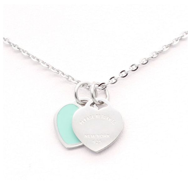 

necklace designer tiffanys jewelry necklaces chain chains link luxury jewellery heart pendant custom love pendants women womens stainless st, Silver