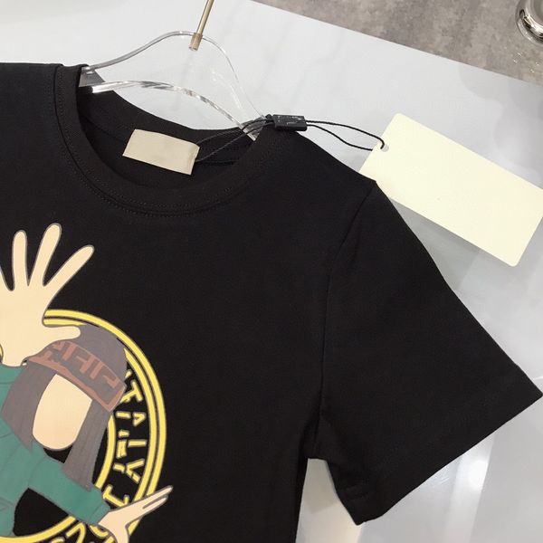 

girl boy tshirts kid t shirt baby clothe baby clothes kids designer t shirt short-sleeve with cartoon tags letter luxury summer shirt, Blue